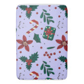 Merry Christmas Abstract Pattern Badmat (Voorkant Verticaal)