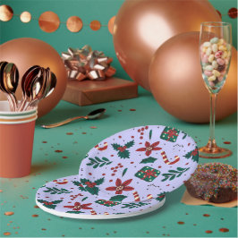 Merry Christmas Abstract Pattern Papieren Bordje