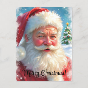 Merry Christmas AI Generated Santa Clause Briefkaart