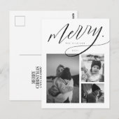MERRY CHRISTMAS Ajouter Votre Carte Postale Photo  (Devant / Derrière)