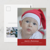 MERRY CHRISTMAS Ajouter Votre Carte Postale Photo  (Devant / Derrière)