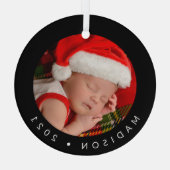 MERRY CHRISTMAS Ajoutez Votre Ornement En Verre Ph (Verso)