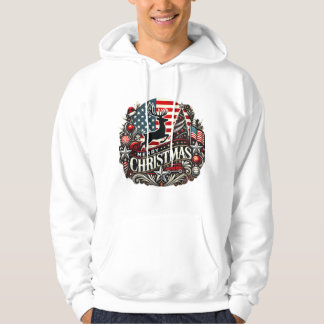 Merry Christmas Amerikaanse stijl Hoodie
