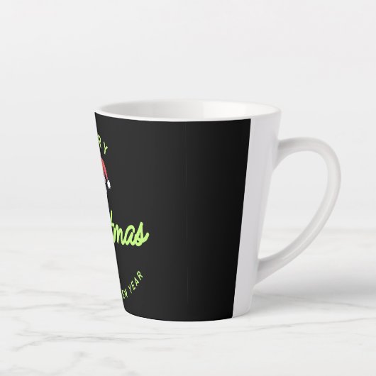 Merry Christmas and Happy New Year Latte Mok (Rechts)