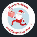 Merry Christmas and Happy New Year Stickers<br><div class="desc">"Spread the joy of the season with our 'Merry Christmas and Happy New Year' Stickers. These unique and festive decals are perfect for adding holiday cheer to your belongings. Limited edition, so decorate your space with joyful messages and celebrate the magic of Christmas and New Year. Get your stickers now...</div>