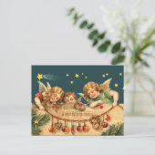  Merry Christmas Angels Briefkaart (Staand voorkant)