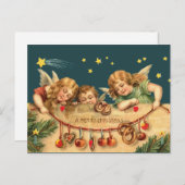 Merry Christmas Angels Briefkaart (Voorkant / Achterkant)