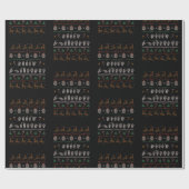 Merry Christmas - ASL Amerikaans Gebarentaal II Cadeaupapier (Vlak)