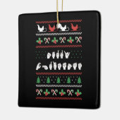Merry Christmas - ASL Amerikaanse Gebarentaal I Keramisch Ornament (Links)