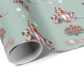 Merry Christmas Australian Shepherd inpakpapier (Rol Hoek)