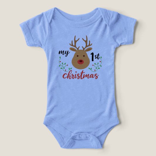 Merry Christmas Baby 1st” T-Shirt. (Design Recto)