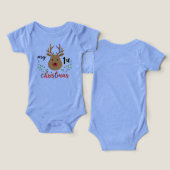 Merry Christmas Baby 1st” T-Shirt. (Design Recto & Verso)