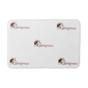 ** MERRY CHRISTMAS BATH MAT* MATCHING ACCESSOIRES BADMAT