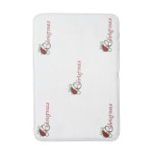 ** MERRY CHRISTMAS BATH MAT* MATCHING ACCESSOIRES BADMAT (Voorkant Verticaal)