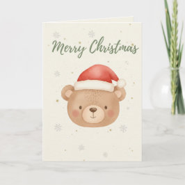 Merry Christmas Bear card Kaart