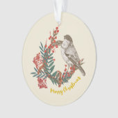 Merry Christmas Bird Wreath (devant)