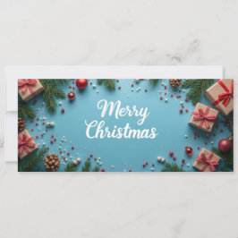 Merry Christmas - Blauwe flatlay