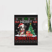 Merry Christmas Boston Terrier Hondenliefhebbers U Kaart (Voorkant)