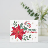 MERRY CHRISTMAS BRIEFKAART (Staand voorkant)