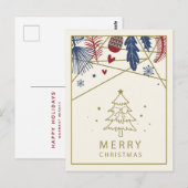 MERRY CHRISTMAS | Briefkaart wintervakantie (Voorkant / Achterkant)