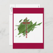 Merry CHRISTmas Briefkaarten (Voorkant / Achterkant)