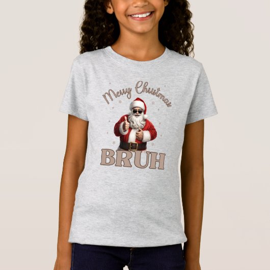 Merry Christmas BRUH Grappig design T-shirt (Voorkant)