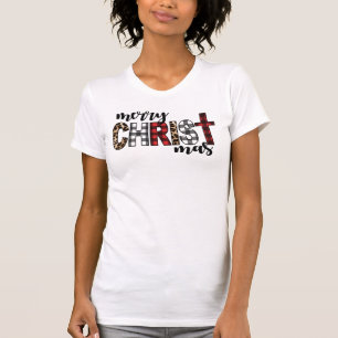Merry CHRISTmas Buffalo Plays T-shirt