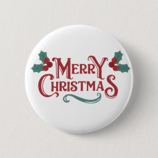 Merry Christmas Button – Holiday Cheer Accessory