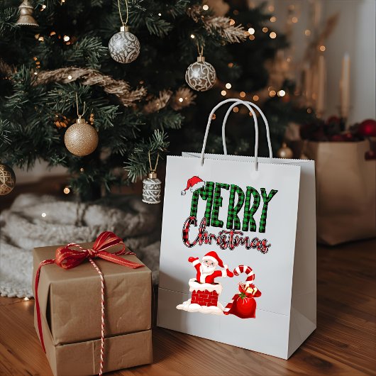 Merry Christmas by Santa - Gift Bag Medium Cadeauzakje