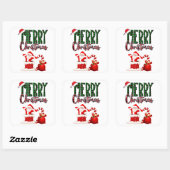 Merry Christmas by Santa - Stickers (Feuille)