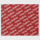 Merry Christmas Cadeaupapier (Vlak)