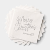Merry Christmas Calligraphy Silver (Insitu (empilé))