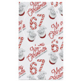 Merry Christmas Candy Cane 6-7 Meme Pattern Klein Cadeauzakje (Achterkant)