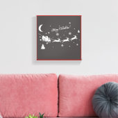 MERRY CHRISTMAS CANVAS AFDRUK (Insitu (Woonkamer))