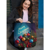 Merry Christmas Canvas tas Aangepaste gepersonalis
