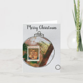 Merry Christmas Card - hand drawn ornament 2020-9 Bedankkaart