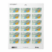 Merry Christmas Cartoon Dinosaurussen Cadeaubonnen Etiket (Full Sheet)