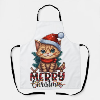 Merry Christmas Cat Schort