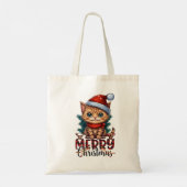 Merry Christmas Cat Tote Bag (Achterkant)