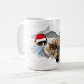 Merry Christmas cats and dogs mug Koffiemok (Voorkant links)
