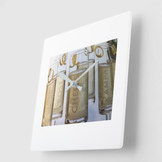 **MERRY CHRISTMAS "CHEERS COCKTAIL" HORLOGE (Angle)