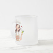 Merry Christmas Chef Girl Frosted Mug (Devant gauche)