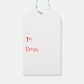 Merry Christmas Chicken Cadeaulabel (Achterkant)