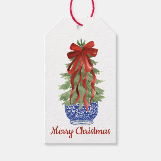 Merry Christmas Chinoiserie Gift Label Cadeaulabel