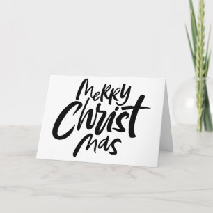 Merry CHRISTmas Christelijke Kalligrafie Lettering Feestdagen Kaart