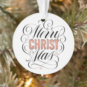 Merry CHRISTmas Christian Jesus Calligraphie de na