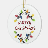 * MERRY CHRISTMAS* CHRISTMAS LIGHTS ORNAMENT (Links)