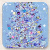 Merry Christmas - Christmas Tree Bier Onderzetter (Voorkant)