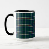 Merry Christmas Classic Preppy Tartan Plaid Mok (Links)