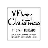 Merry Christmas Classic Script Rubberstempel (Afrduk)